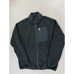 HUK Coastline Fleece Full Zip Jacket (Men's Large) Black